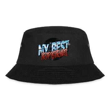 outdoors funny sayings statement camping ideas - Bucket Hat - Schwarz - Vorne - Lela (165cm)