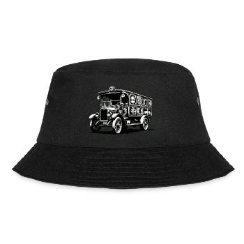 Bierlaster | Bier-Kutscher - Bucket Hat - Schwarz - Vorne - Lela (165cm)
