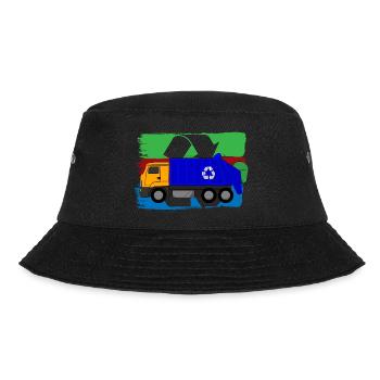 Garbage Truck Love Garbage Collection Child Boy I Gift - Bucket Hat - black - Front - Lela (165cm)