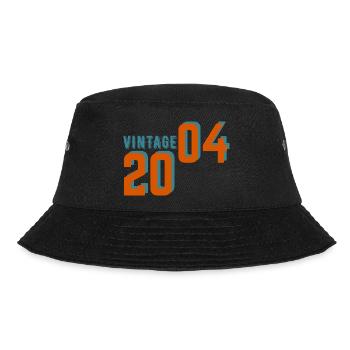 Vintage Retro 2004 - Bucket Hat - Schwarz - Vorne - Lela (165cm)