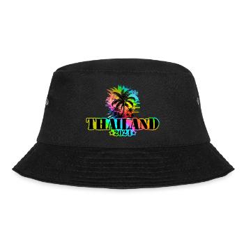 Thailand 2024 Urlaub Bunt - Bucket Hat - Schwarz - Vorne - Lela (165cm)