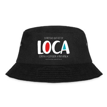 Ich bin verrückt (dunkel) - Bucket Hat - Schwarz - Vorne - Lela (165cm)
