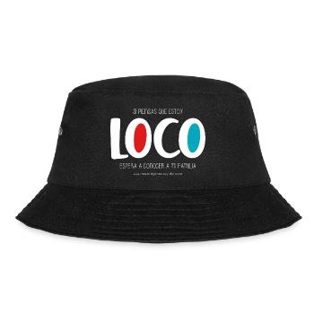 Ich bin verrückt (dunkel) - Bucket Hat - Schwarz - Vorne - Lela (165cm)