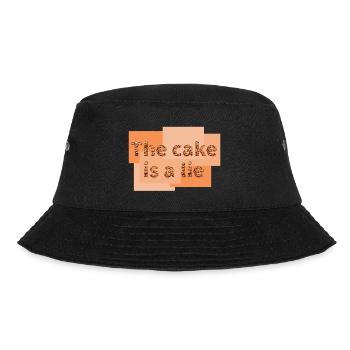 The cake is a lie - Bucket Hat - black - Front - Lela (165cm)