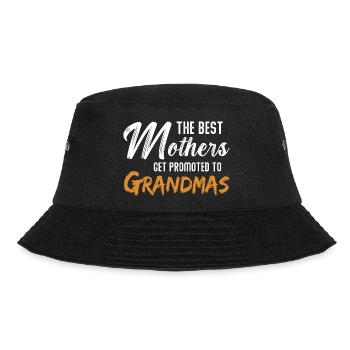The Best Mothers Get Promoted to Grandmas - Bucket Hat - black - Front - Lela (165cm)