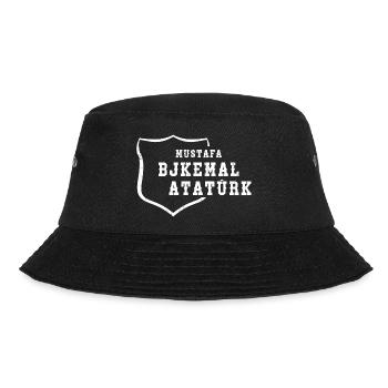 Atatürk Turkey Mustafa BJKemal Silhouette - Bucket Hat - Schwarz - Vorne - Lela (165cm)