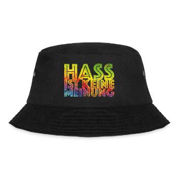 Hate is not an opinion - Bucket Hat - black - Front - Lela (165cm)