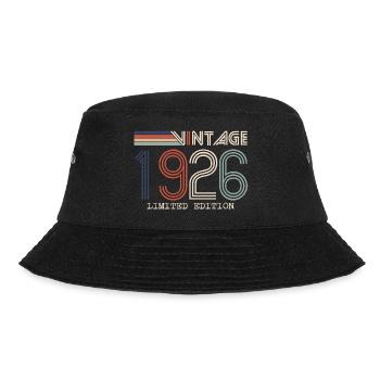 Vintage 1926 Anniversary Gift - Vintage 1926 - Bucket Hat - black - Front - Lela (165cm)