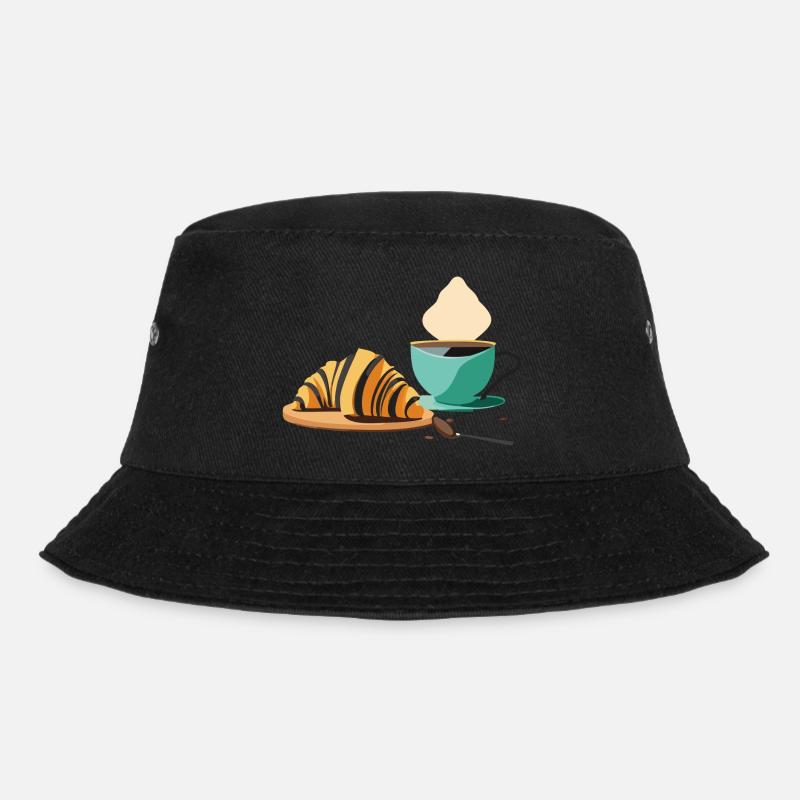 Petit-déjeuner : Croissant & Café - Bob - noir