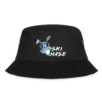 Skihase - Skifahren - Skiurlaub - Bucket Hat - Schwarz - Vorne - Lela (165cm)