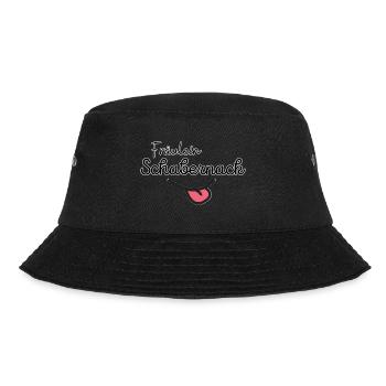 Baby Geschenk zur Geburt Fräulein Schabernack - Bucket Hat - Schwarz - Vorne - Lela (165cm)