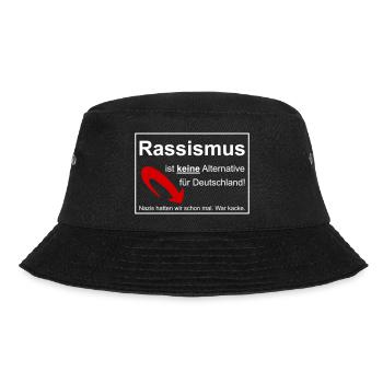 Gegen Rassismus - Bucket Hat - Schwarz - Vorne - Lela (165cm)