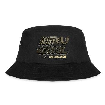birthday present gift idea quote turtle anatomy - Bucket Hat - black - Front - Lela (165cm)