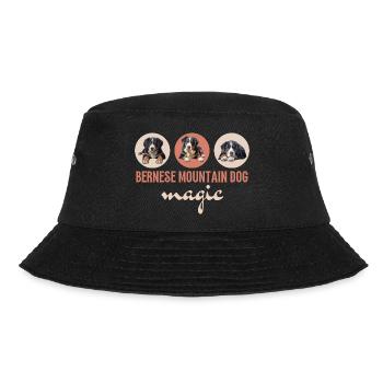 Berner Sennenhund Zauber - Bucket Hat - Schwarz - Vorne - Lela (165cm)