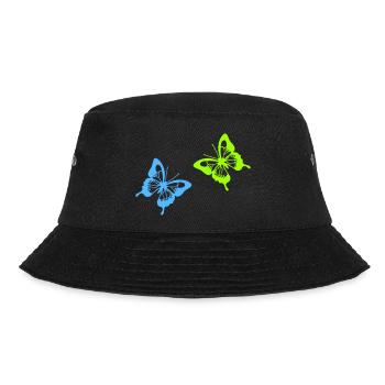 schmetterlinge - Bucket Hat - Schwarz - Vorne - Lela (165cm)