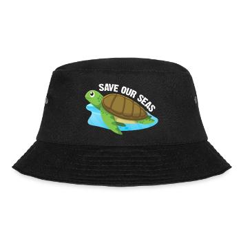 Save our Seas Turtle - Bucket Hat - Schwarz - Vorne - Lela (165cm)