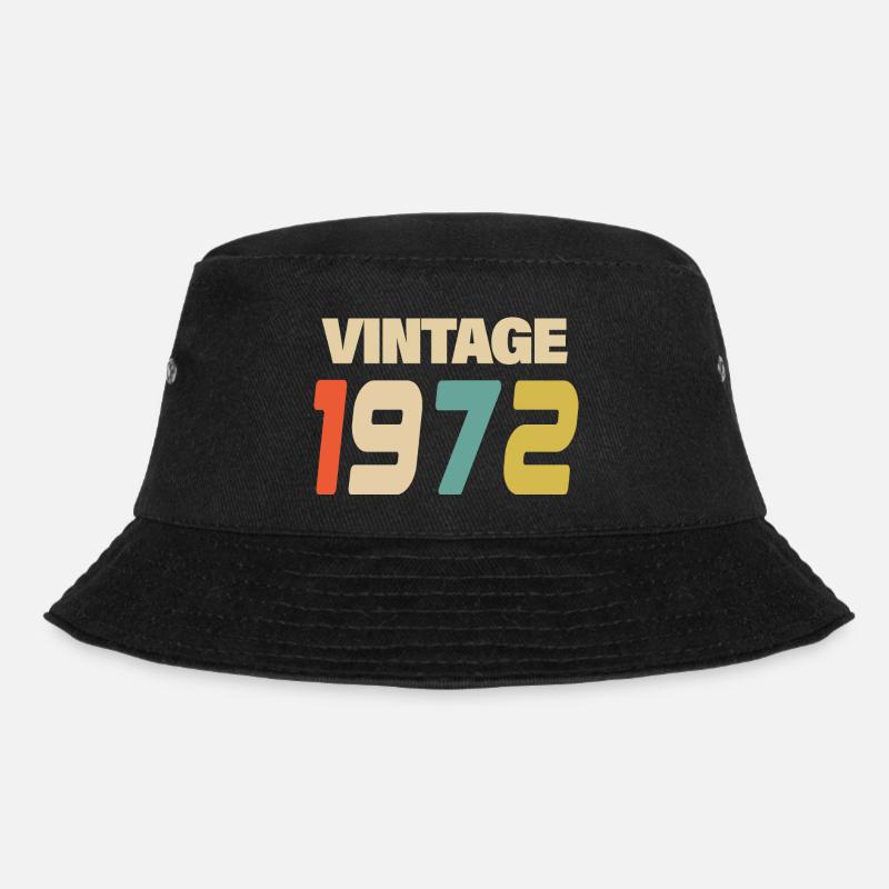 1972 Vintage Retro Classique 1972 - Bob - noir