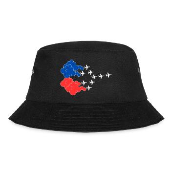 Flugshow Patrouille de France in Formation - Bucket Hat - Schwarz - Vorne - Lela (165cm)