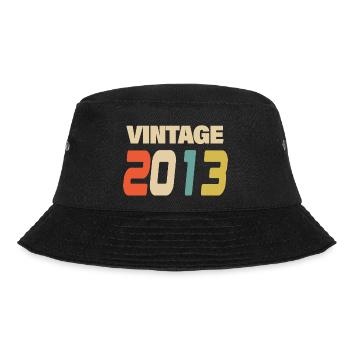 2013 Vintage Retro Classic 2013 - Bucket Hat - Schwarz - Vorne - Lela (165cm)