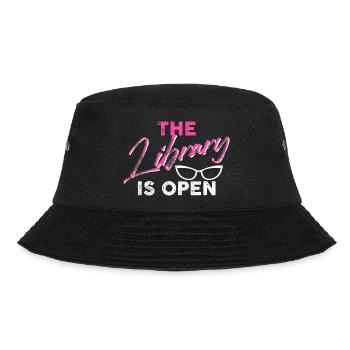 The library is open - Bucket Hat - black - Front - Lela (165cm)