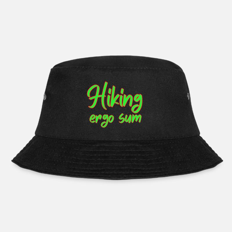Hiking ergo sum - Bucket Hat - black