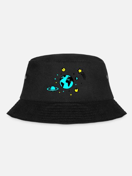 universum 02 - Bucket Hat - Schwarz