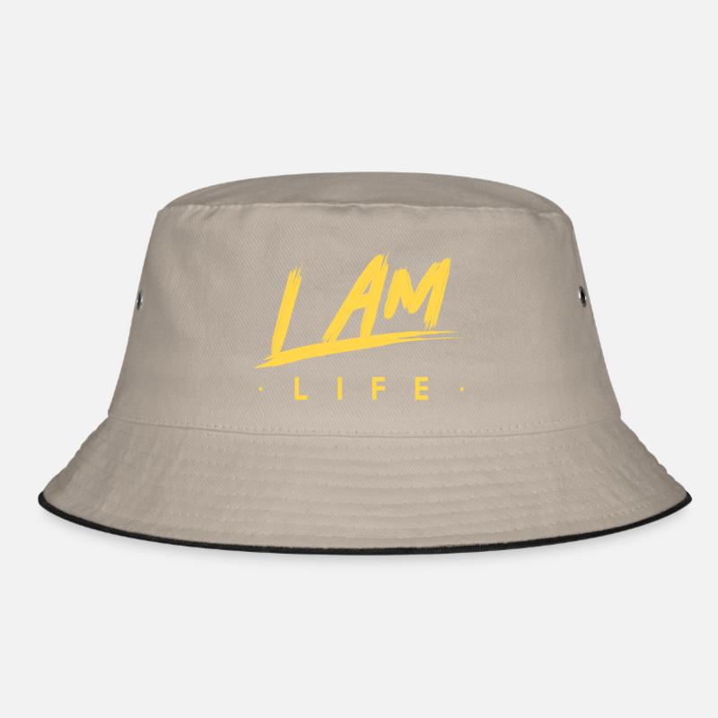 Ich bin das Leben Zen Motivation Bucket Hat