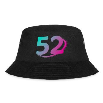 Nummer 52 mehrfarbig - Bucket Hat - Schwarz - Vorne - Lela (165cm)