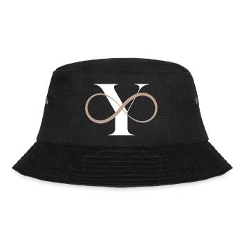 Unendlicher Buchstabe - Bucket Hat - Schwarz - Vorne - Lela (165cm)