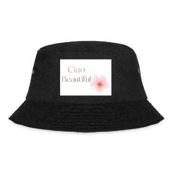 Ciao Beautiful Words Part Italian Saying - Bucket Hat - black - Front - Lela (165cm)