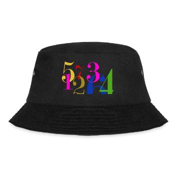Zahlenhaufen - Bucket Hat - Schwarz - Vorne - Lela (165cm)