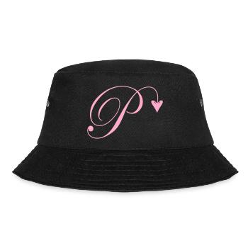 Monogram P Heart Vine - Bucket Hat - black - Front - Lela (165cm)