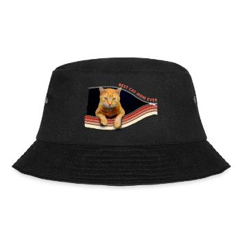 Best Cat Mom Ever - Paw-some Feline Love - Bucket Hat - black - Front - Lela (165cm)
