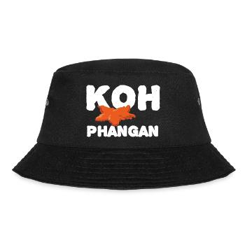 Koh Phangan Text - Bucket Hat - black - Front - Lela (165cm)