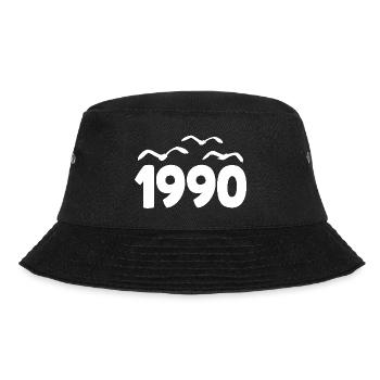 1990 Year Birthday Vintage 1990 - Bucket Hat - black - Front - Lela (165cm)