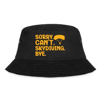 Sorry Can't Skydiving Bye Parachute Freefall - Bucket Hat - black - Front - Lela (165cm)