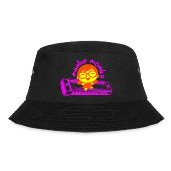 munter monika dancing on the mundharmonika pink - Bucket Hat - Schwarz - Vorne - Lela (165cm)