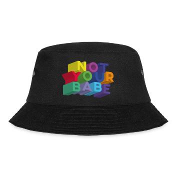NOT YOUR BABE - Bucket Hat - black - Front - Lela (165cm)