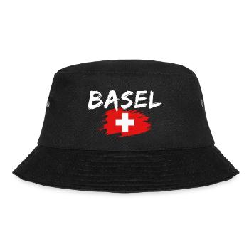 Basel Switzerland Flag - Bucket Hat - black - Front - Lela (165cm)