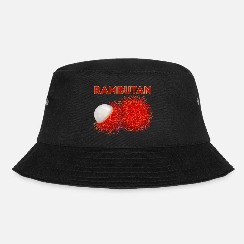INDONET Rambutan - Bucket Hat - Schwarz