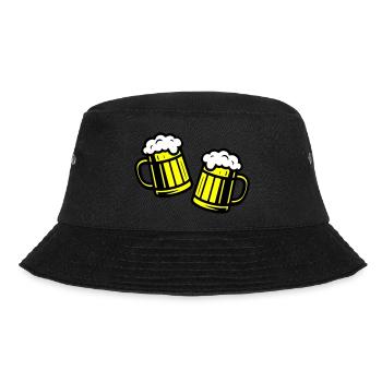 Bierglas Prost Symbol Bier - Bucket Hat - Schwarz - Vorne - Lela (165cm)