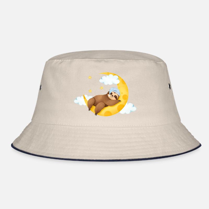 Faultier auf dem Mond Bucket Hat