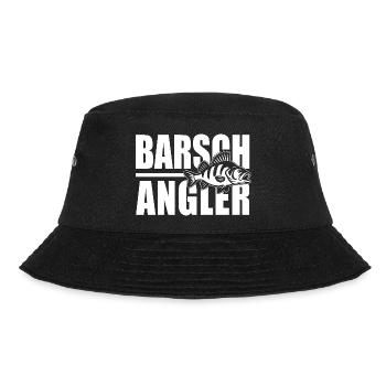 Barschangler Barschjäger Barsch angeln Barsche - Bucket Hat - Schwarz - Vorne - Lela (165cm)