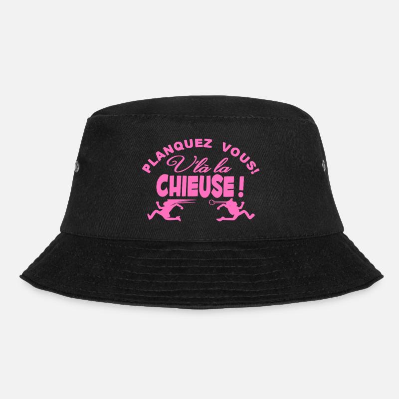 Planquez vous voilà la Chieuse cadeau t-shirt - Bob - noir