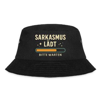 Sarcasm loading - Please wait - Bucket Hat - black - Front - Lela (165cm)