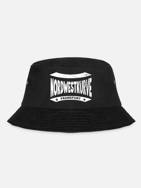 Frankfurt Nordwestkurve Stadium, hoodie, white - Bucket Hat - black