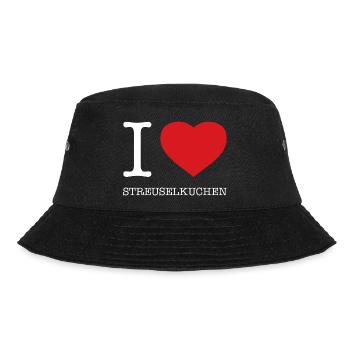 I love crumble cake - Bucket Hat - black - Front - Lela (165cm)