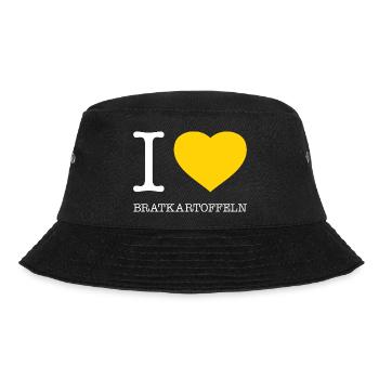 I love fried potatoes - Bucket Hat - black - Front - Lela (165cm)