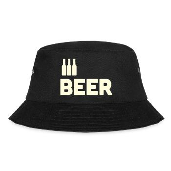Bierliebhaber - Bucket Hat - Schwarz - Vorne - Lela (165cm)