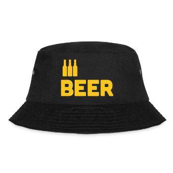 Bierliebhaber - Bucket Hat - Schwarz - Vorne - Lela (165cm)